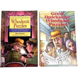 Challenging Whodunit Puzzle Books - Dr Quicksolve's Mini-Mysteries By Jim Sukach